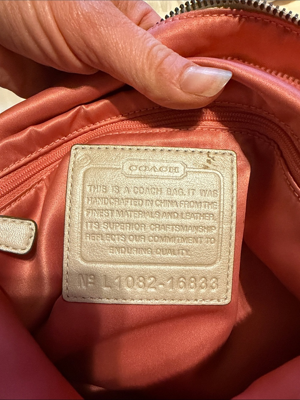 Coach Cream Python-Embossed Leather Shoulder Bag - Picture 5 of 9